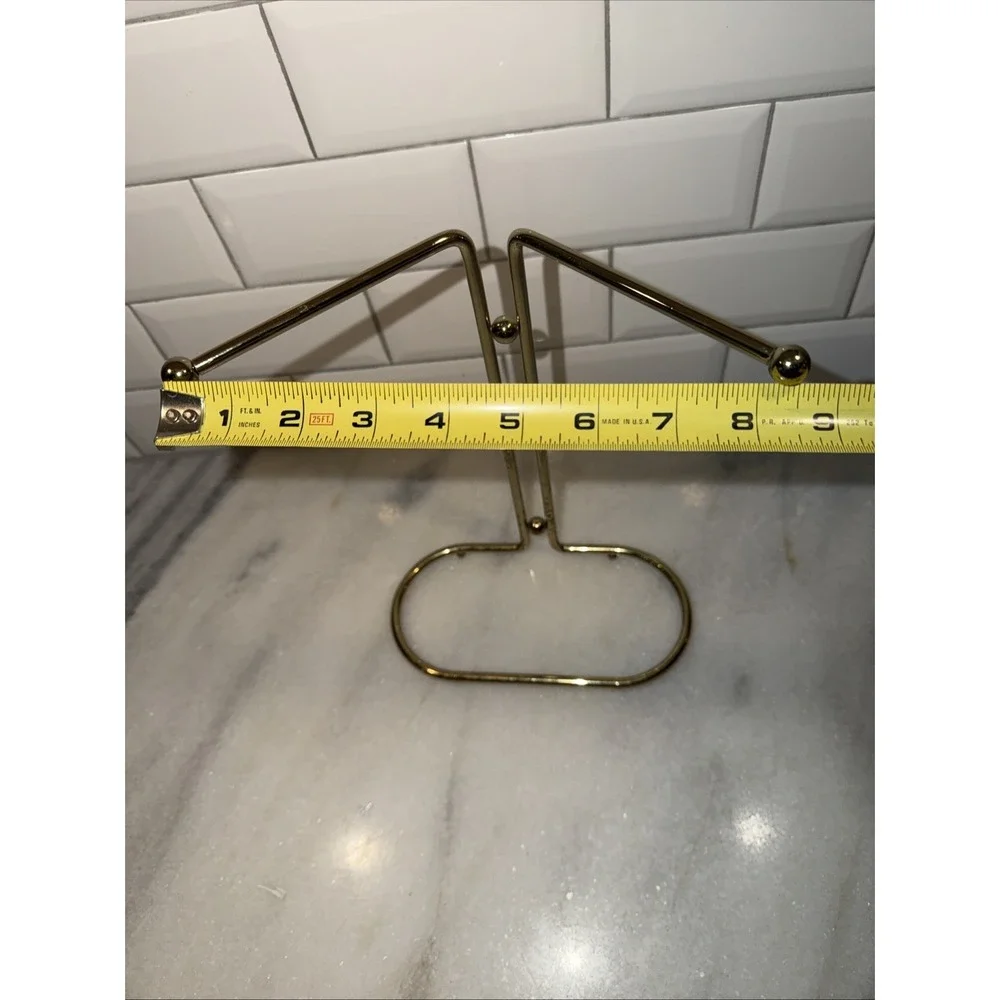 Vintage Gold Metal Hand Towel Stand Holder GW994
